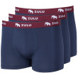 Calzoncillos bóxer para hombre Zulu Bambus 210 3-pack azul/rojo navy/wine red