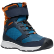 Botas de invierno para niños Keen Skua Winter Wp Youth azul sky captain/gold flame