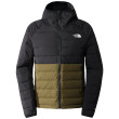 Chaqueta de hombre The North Face M Belleview Stretch Down Hoodie negro/verde Tnf Black/Military Olive