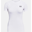 Camiseta funcional de mujer Under Armour HG Authentics Comp SS blanco White/Black