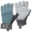 Guantes de vía ferrata Black Diamond W'S Crag Half-Finger Gloves gris/verde RagingSea