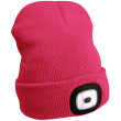 Gorro con lámpara frontal Extol Light rosa Pink