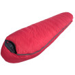 Saco de dormir de plumón Warmpeace Solitaire 1000 Extra Feet 195 rojo ribbon red/black