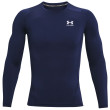 Camiseta funcional de hombre Under Armour HG Armour Comp LS azul oscuro MidnightNavy//White