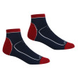 Calcetines de hombre Regatta Samaris TrailSock azul/rojo Navy/Darked