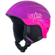 Casco de esquí para niños Relax Twister violeta oscuro/rosa