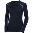 Camiseta funcional de mujer Helly Hansen W Lifa Merino Midweight Crew azul oscuro Navy