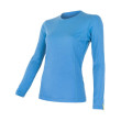 Camiseta funcional de mujer Sensor Merino Wool Active dl.r. azul claro Blue