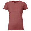 Camiseta funcional de mujer Ortovox W's 150 Cool Leaves TS rojo Blush