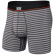 Calzoncillos bóxer Saxx Non-Stop Stretch Cotton Boxer Brief Fly gris HikeStripe/Grey