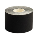 Venda adhesiva Yate Kinesiology tape 5 cm x 5 m negro