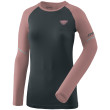 Camiseta de mujer Dynafit Alpine Pro Long Sleeve Shirt Women rosa/negro Blueberry/Mokarosa