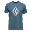 Camiseta de hombre Black Diamond M Chalked Up 2.0 Ss Tee azul Creek Blue (4064)