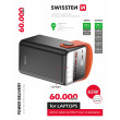 Batería externa Swissten Power Line 60000 mAh 65W