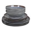 Vajilla Bo-Camp Tableware Halo 12 gris Gray/Terra