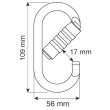 Mosquetón Camp Oval Pro 3Lock