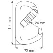 Mosquetón Camp Steel D Pro 3Lock