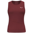 Camiseta sin mangas para mujer Salewa Puez Sporty Dry W Tankt rojo 1570 - syrah