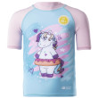 Camiseta para niños Aquawave Uverini Kids azul/rosa Pony Print