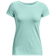 Camiseta funcional de mujer Under Armour HG Armour SS azul claro Sea Mist / / Metallic Silver