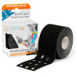 Venda adhesiva BronVit Sport Kinesio Tape děrovaný negro