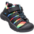 Calzado para niños Keen Newport Shoe Youth negro/rojo Black/OriginalTieDye