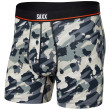 Calzoncillos bóxer Saxx Non-Stop Stretch Cotton Boxer Brief Fly blanco/gris PopGrungeCamo/Graphite