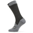 Calcetines impermeables SealSkinz WP All Weather Mid Length negro/gris Black/GreyMarl