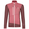 Sudadera funcional de mujer Ortovox Fleece Grid Jacket W rosa mountain rose