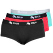 Bragas de mujer Zulu Merino 160 BF 3pack mix1 coral/black+aqua/grey+black