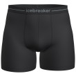 Calzoncillos bóxer para hombre Icebreaker Mens Anatomica Boxers negro/blanco Black