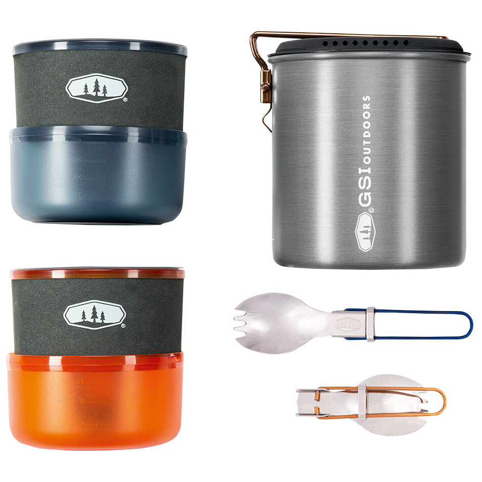 GSI Outdoors | Glacier Stainless Base Camper | Set de Cuisine Pour Le Camping - WildBounds