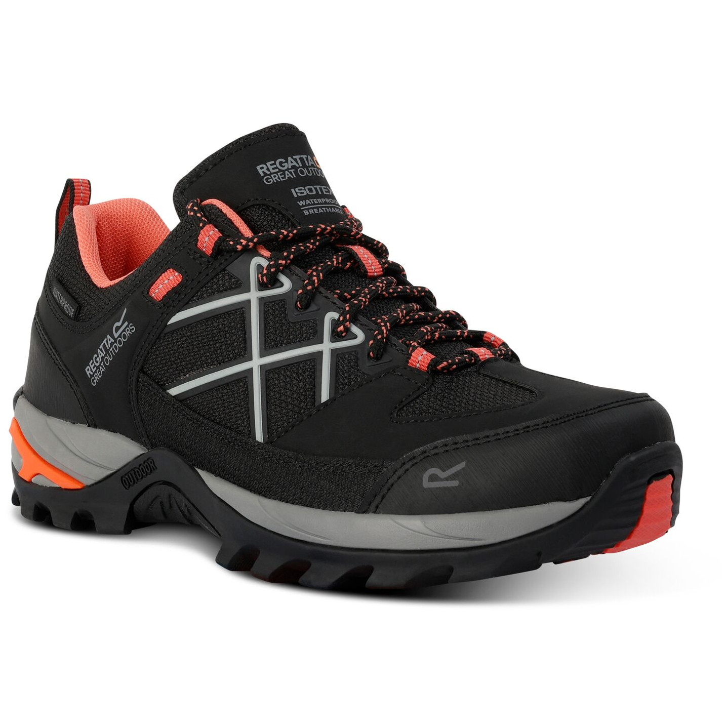 Regatta Chaussures De Randonnée Samaris III Low Femme (Noir/Satsuma