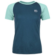 Camiseta de mujer Ortovox 120 Tec Fast Mountain Ts W azul/ azul claro Petrol Blue