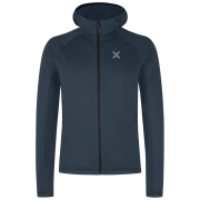 Sudadera funcional de hombre Montura Fadis Grid Hooded Maglia azul oscuro Blueberry