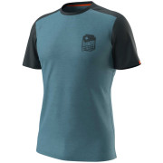 Camiseta de hombre Dynafit Transalper Light M S/S Tee negro/azul storm blue/3010