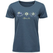 Camiseta funcional de mujer Alpine Pro Sassa azul oscuro DK.METAL BLUE