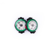 Luz para perro Curli Luumi Safety LED Lights rechargeable verde oscuro