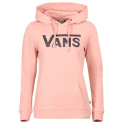 Sudadera de mujer Vans Wm Drop V Logo Hoodie gris/rosa Coral Cloud/Asphalt