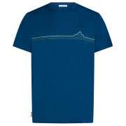 Camiseta de hombre Icebreaker Men Merino 150 Tech Lite SS Tee Range Stripes azul Atlantis