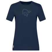 Camiseta de mujer Norrona femund equaliser merino T-shirt azul oscuro Indigo Night