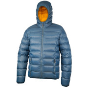 Chaqueta de plumón para hombre Warmpeace Vernon azul/naranja majolica blue/nugget gold