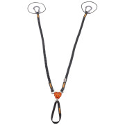 Nudo Camp X-Gyro Leash - 85/129 Cm negro/naranja