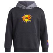 Sudadera para niños Under Armour UA B Rival FLC Graphics Hd Anthracite gris Anthracite / Titan Gray / Outrageous Orange