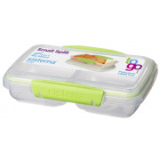 Caja de merienda Sistema Small Split To Go 350ml verde claro