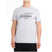Camiseta de hombre 4F Tshirt M3565 gris Cold Light Grey Melange
