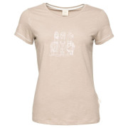 Camiseta de mujer Chillaz Gandia Alpaca Gang Winter beige dark sand
