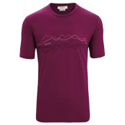 Camiseta funcional de hombre Icebreaker Men Tech Lite II SS Tee violeta Go Berry