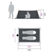 Tienda de campaña de senderismo Hannah Mesh Tent 2
