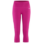 Mallas de tres cuartos para mujer Kari Traa Julie High W Capri rosa Fucha